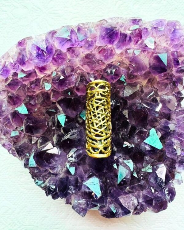 Sri Yantra Mandala Brass Dreadlock Jewelry