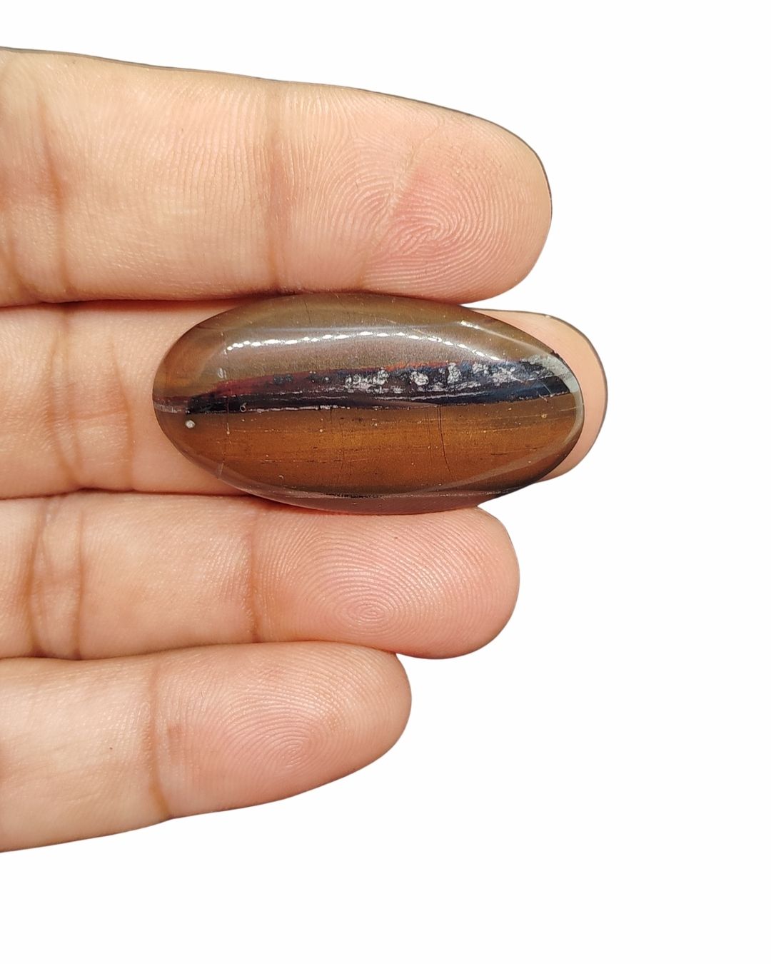 40mm Iron Tiger Eye Cabochon – Oval Shape - Image 2