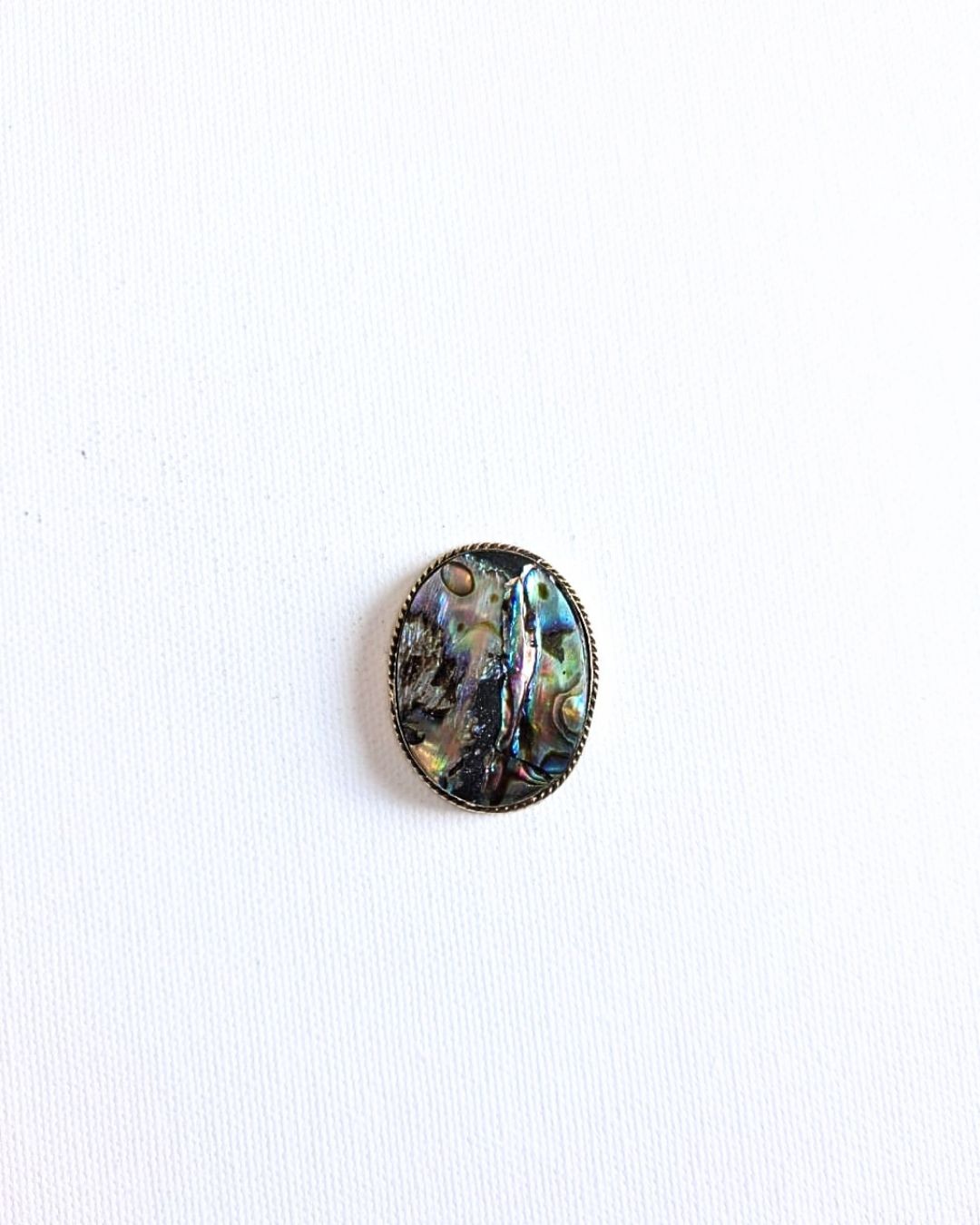 37X27mm Abalone Grooved Stone