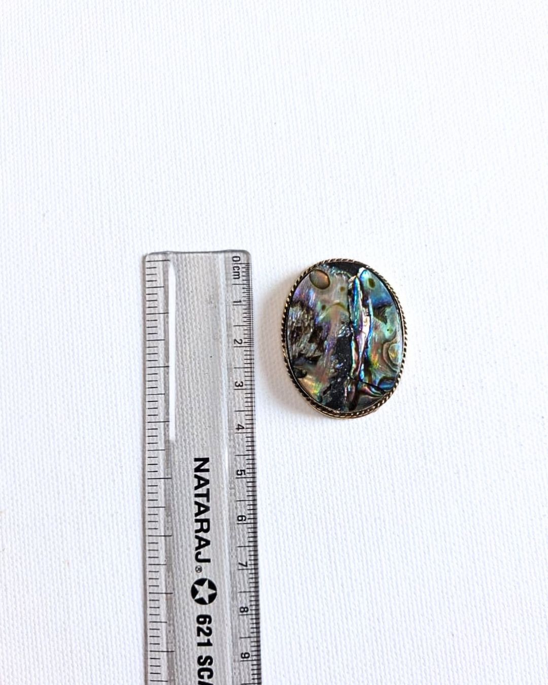 37X27mm Abalone Grooved Stone - Image 2