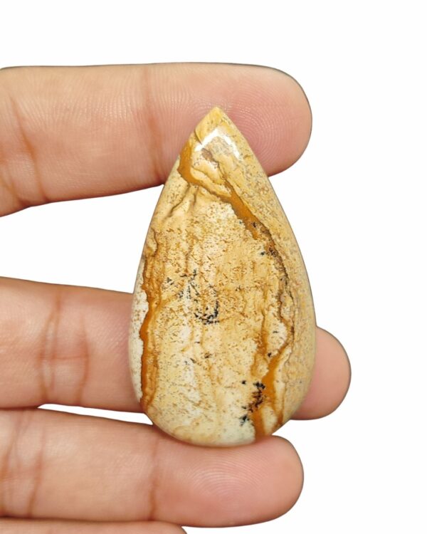 56mm Picture Jasper Cabochon – Drop Shape