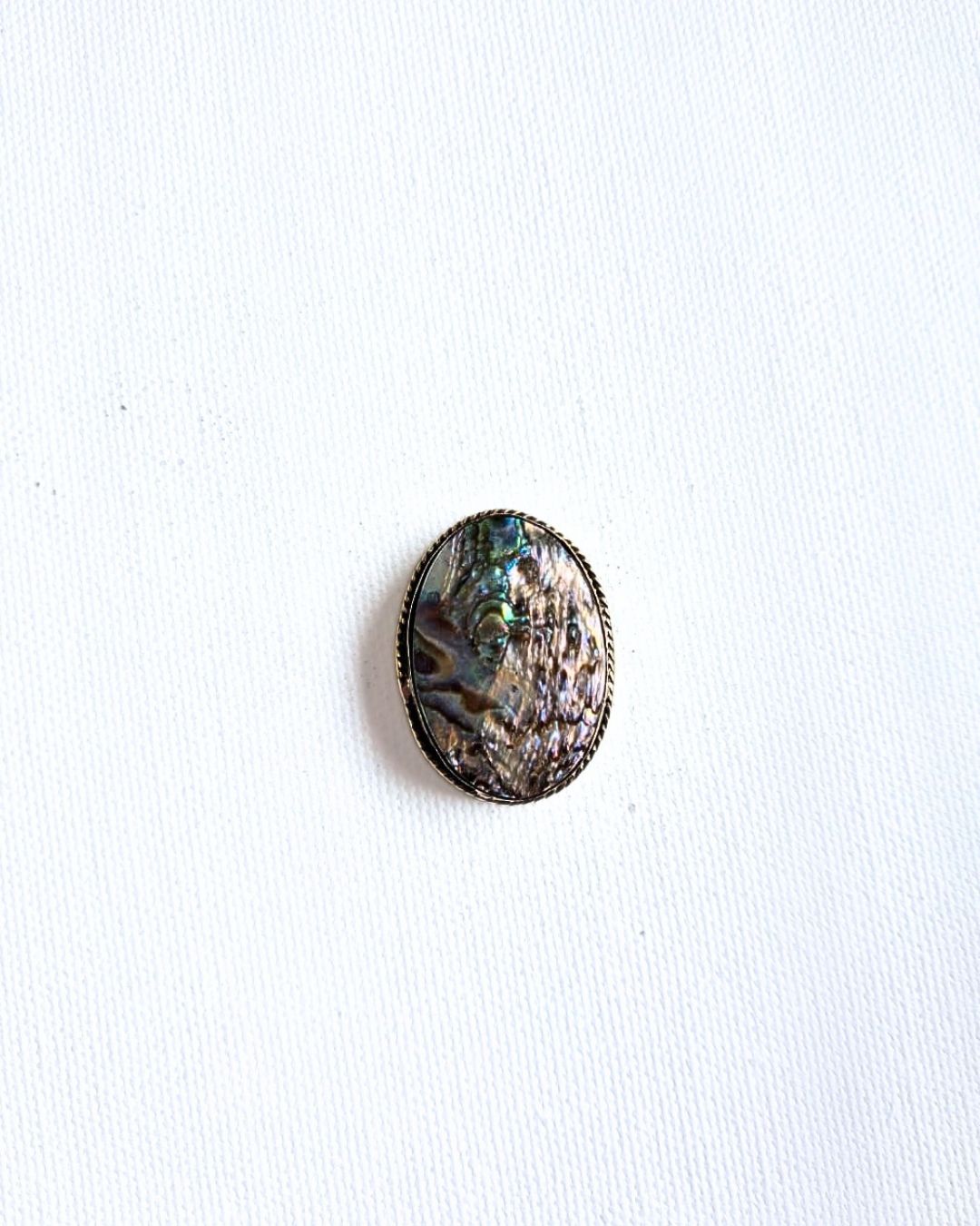 32X25mm Abalone Grooved Stone