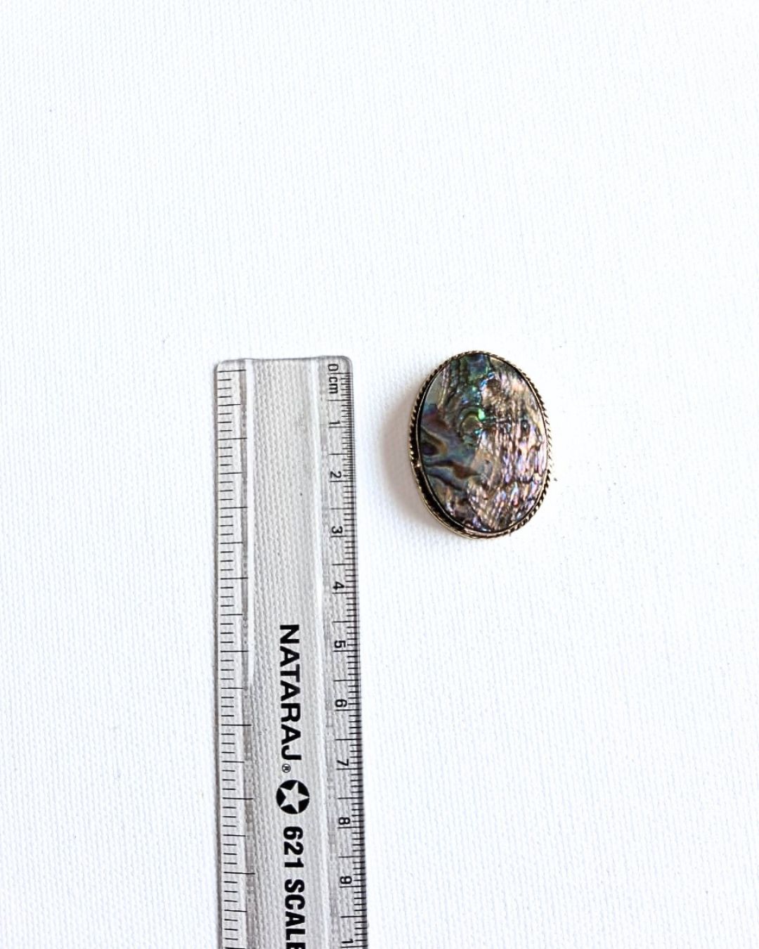 32X25mm Abalone Grooved Stone - Image 2