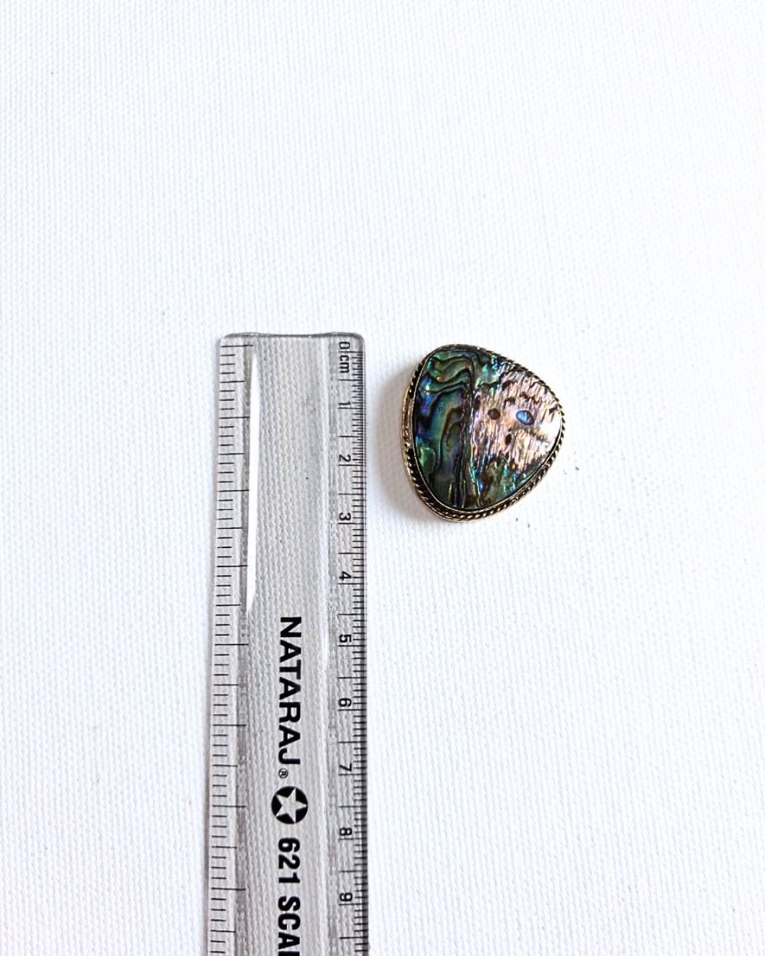 30X27mm Abalone Grooved Stone - Image 2