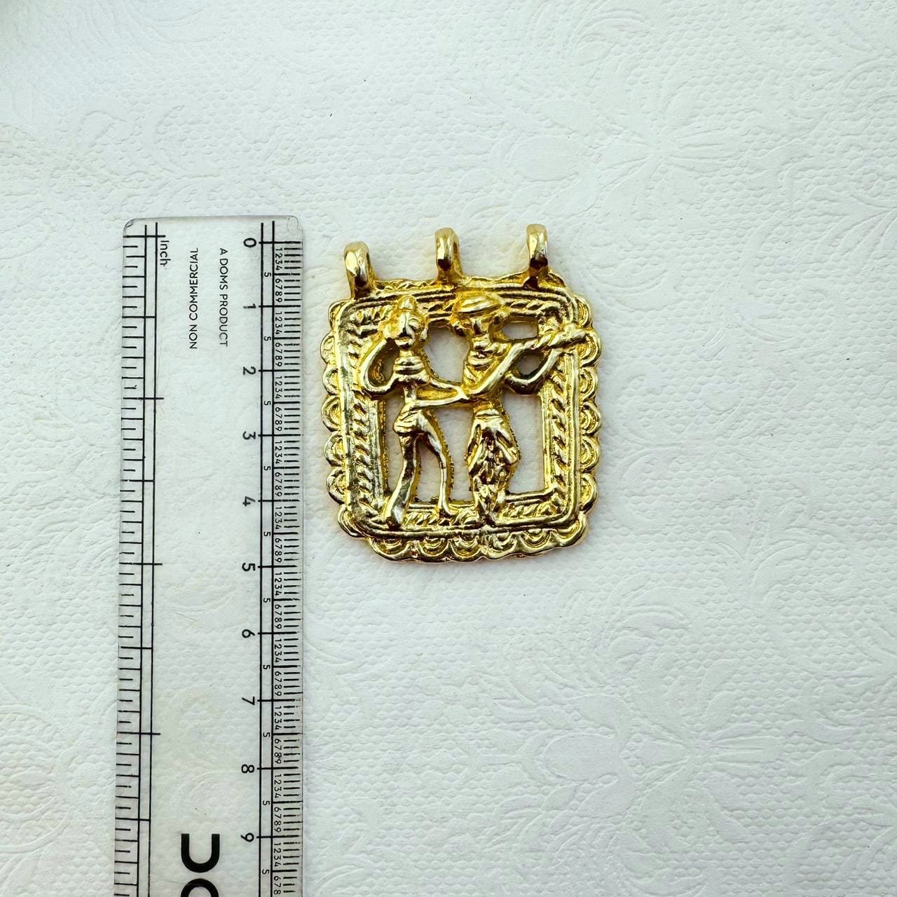 Egyptian Figure Brass Pendant - Image 2