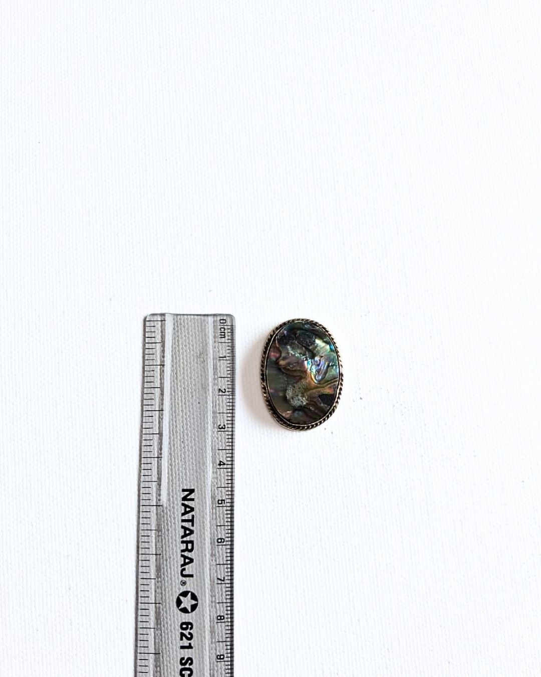 32X22mm Abalone Grooved Stone - Image 2