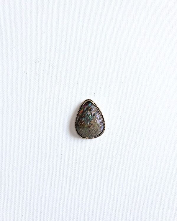 30X23mm Abalone Grooved Stone