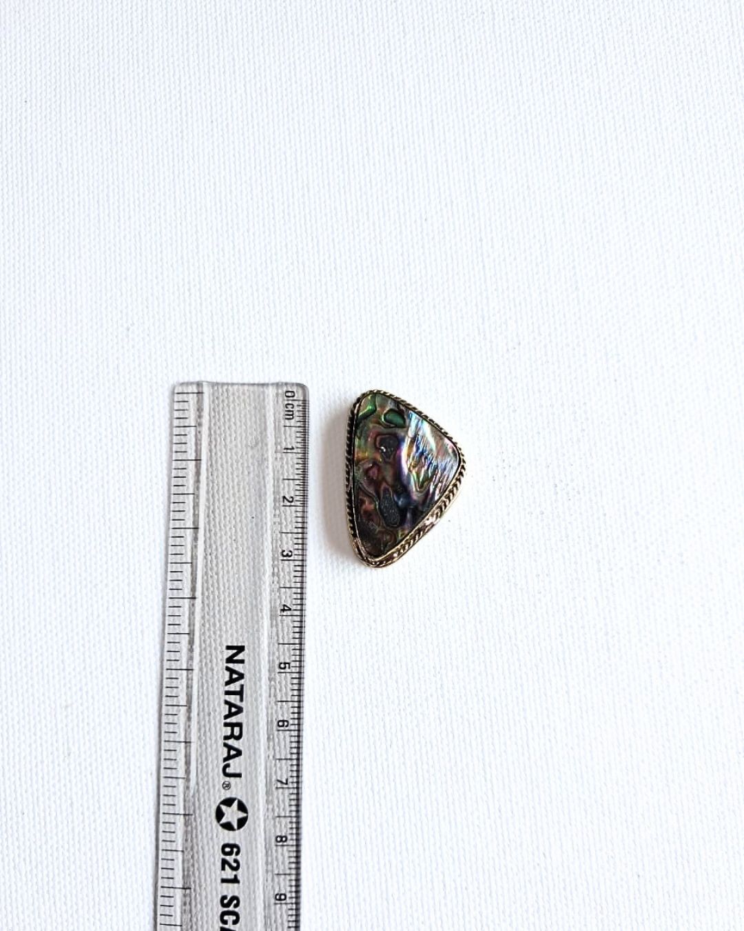 32X22mm Abalone Grooved Stone - Image 2