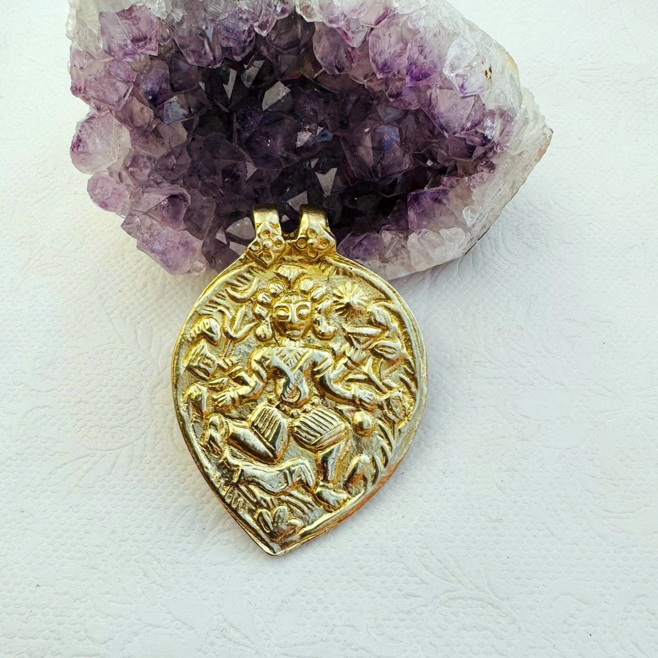Spiritual Brass Pendant - Image 5