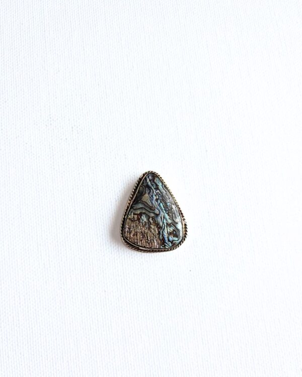 33X26mm Abalone Grooved Stone
