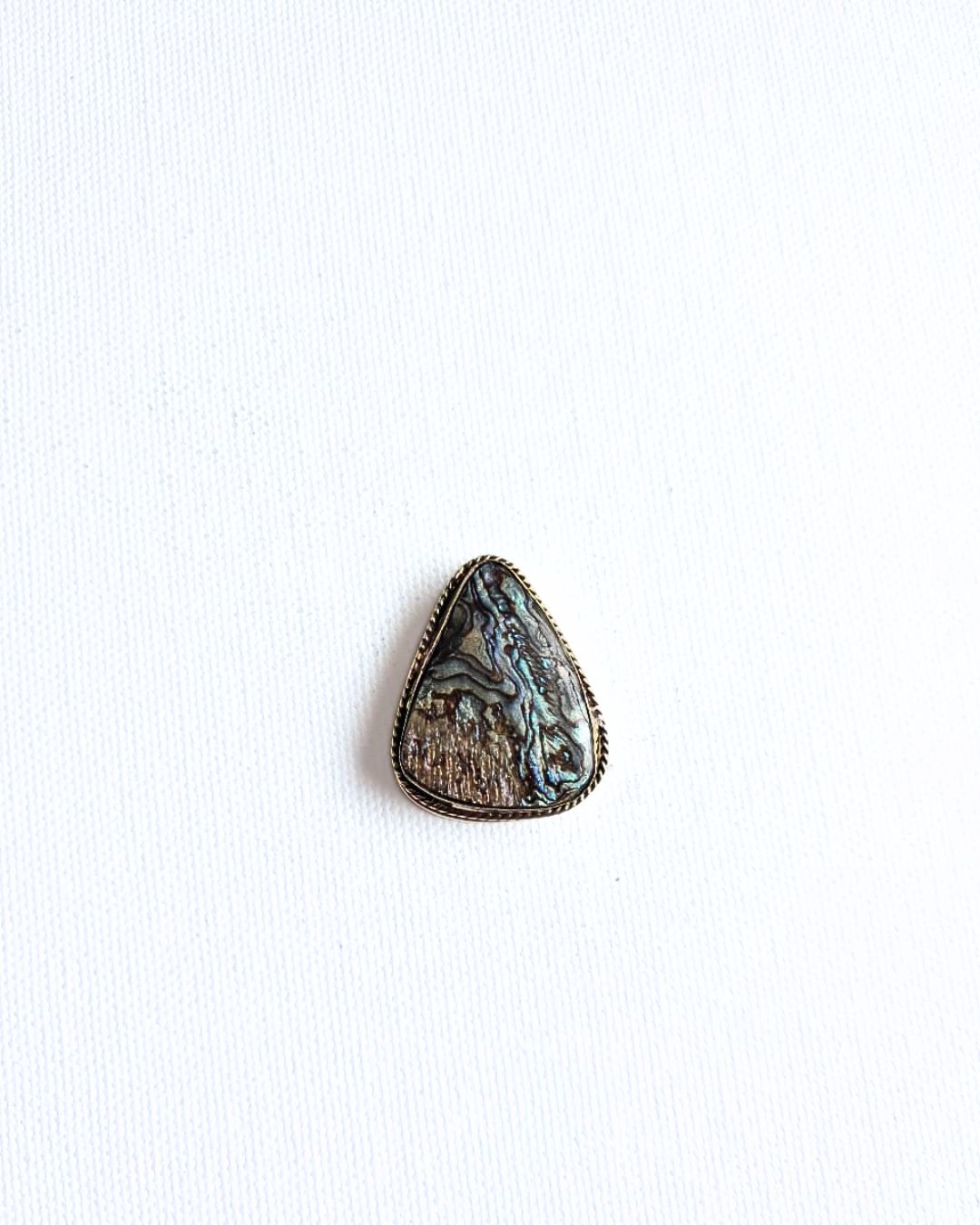 33X26mm Abalone Grooved Stone