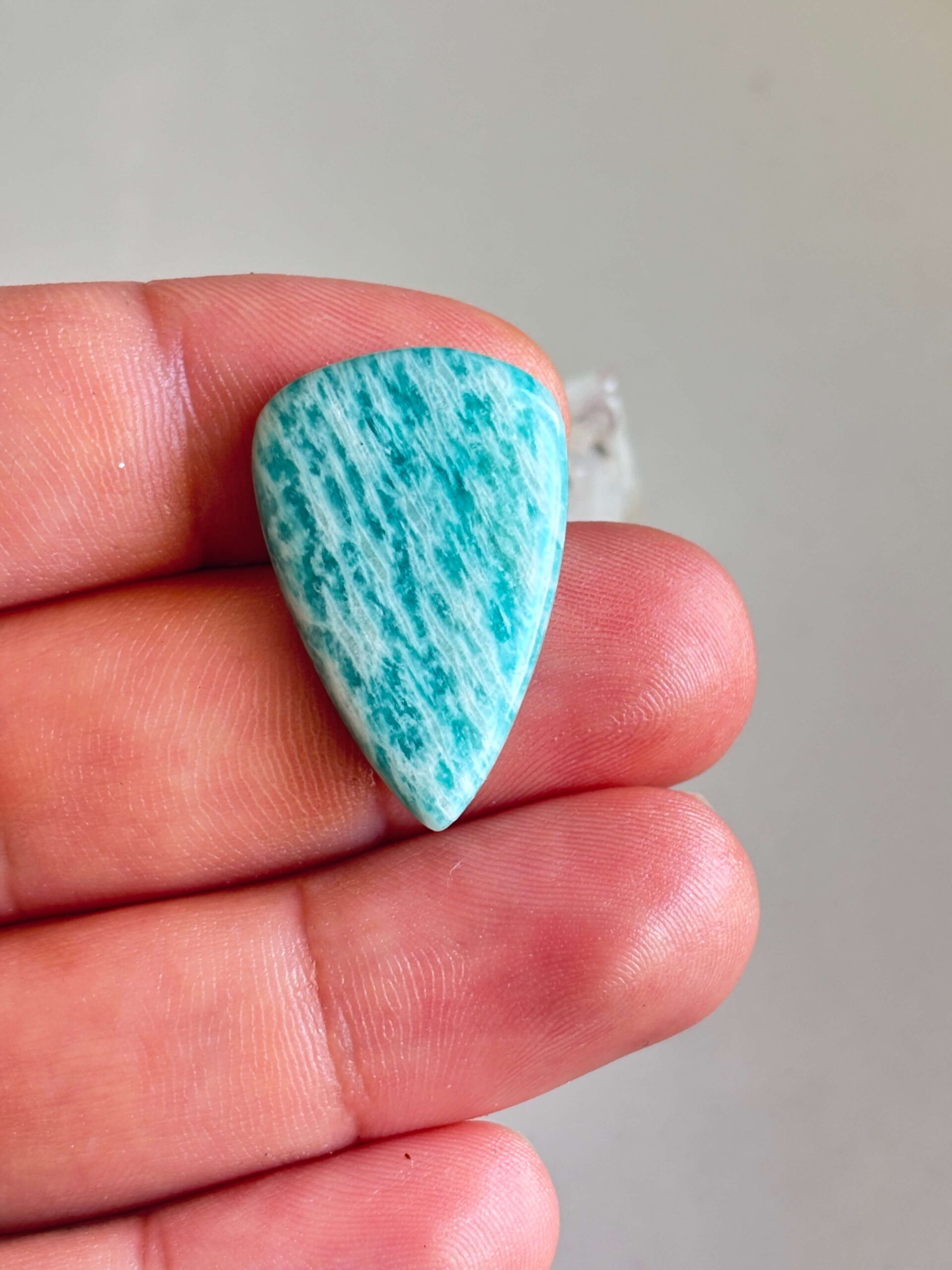 30mm Amazonite Cabochon for Handmade Pendants - Image 2