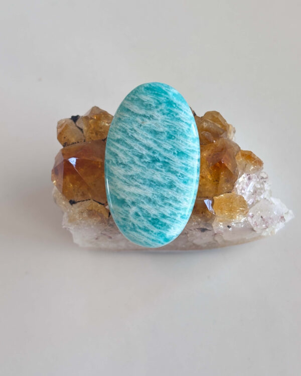 41mm Amazonite Cabochon for Pendant Settings