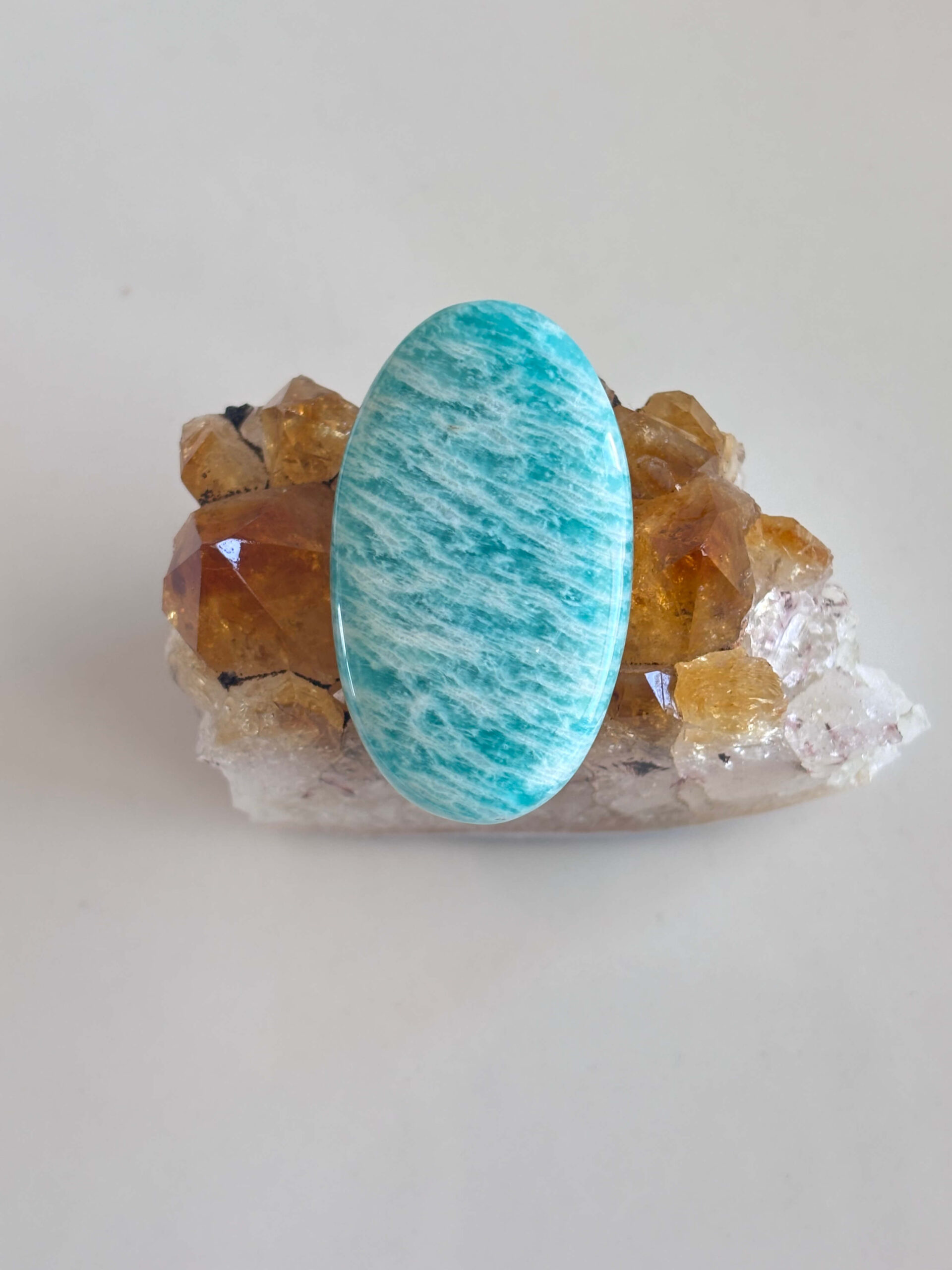 41mm Amazonite Cabochon for Pendant Settings