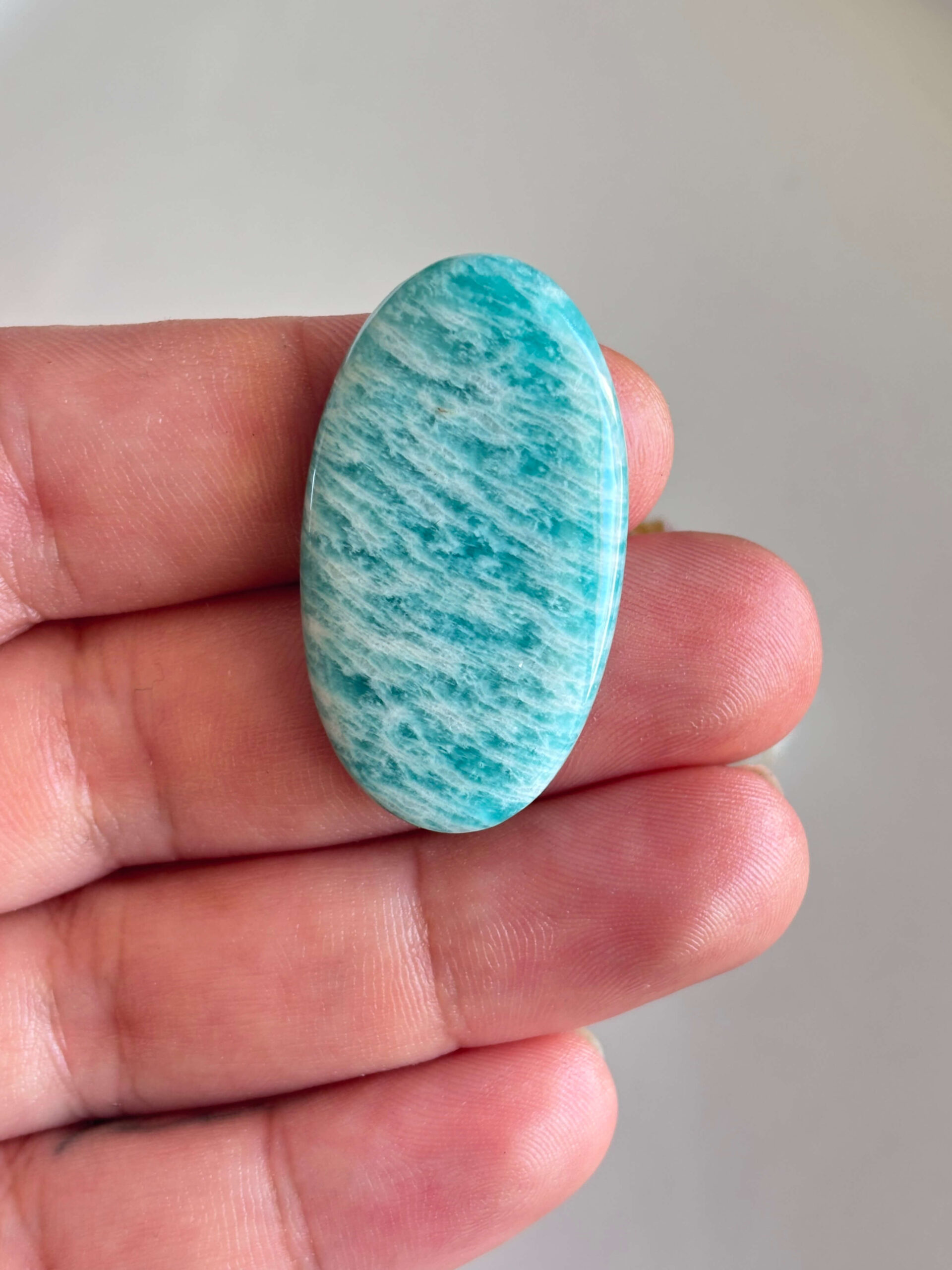 41mm Amazonite Cabochon for Pendant Settings - Image 2