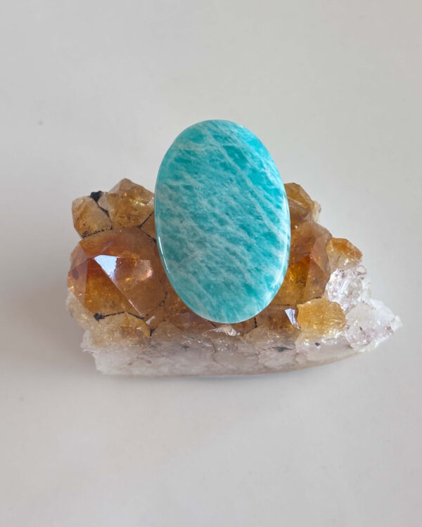 37mm Amazonite Cabochon for Creative Jewelry Designs