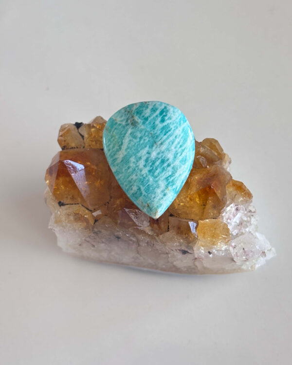 30mm Amazonite Cabochon for Handcrafted Accessories