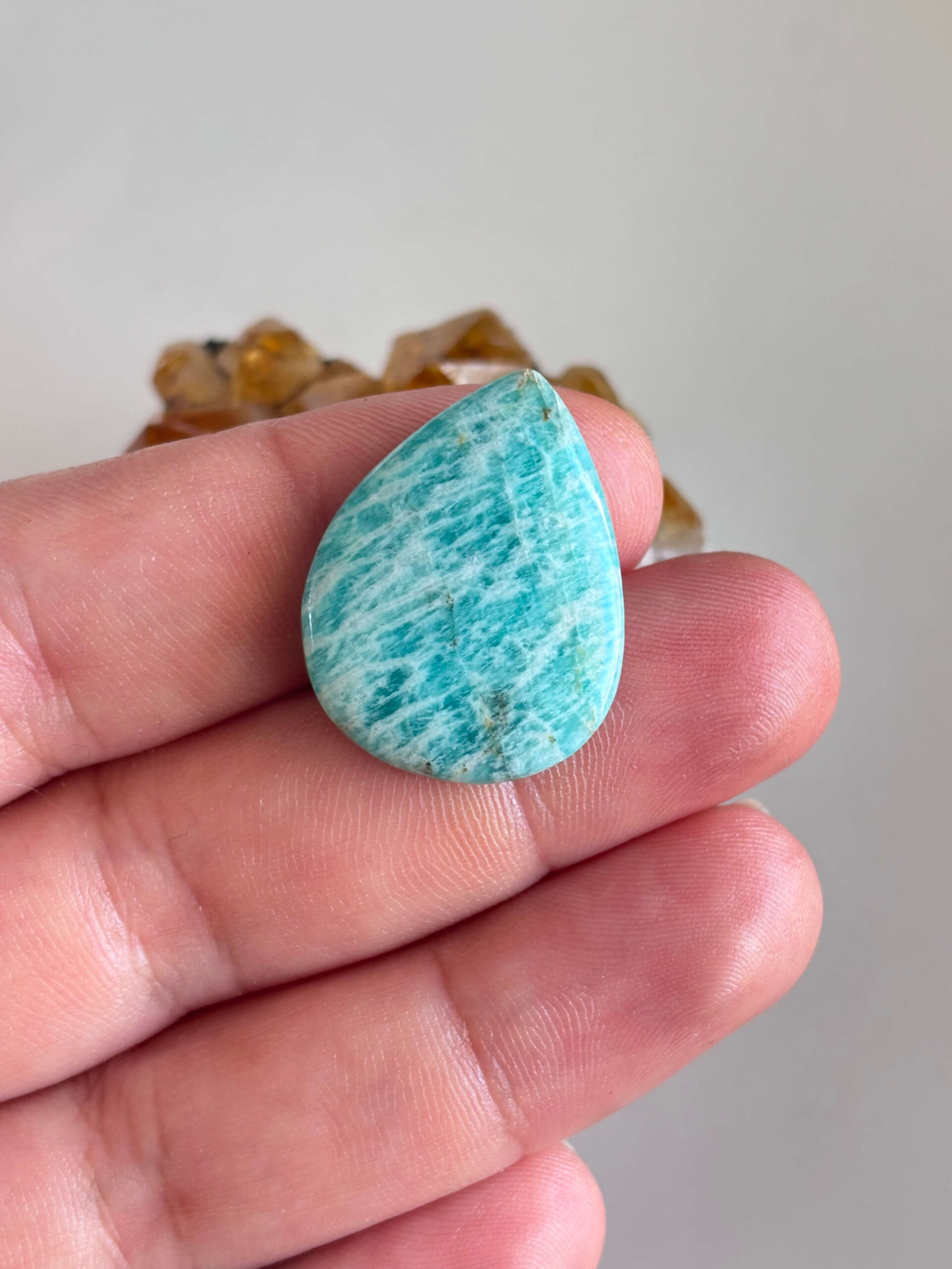 30mm Amazonite Cabochon for Handcrafted Accessories - Image 2