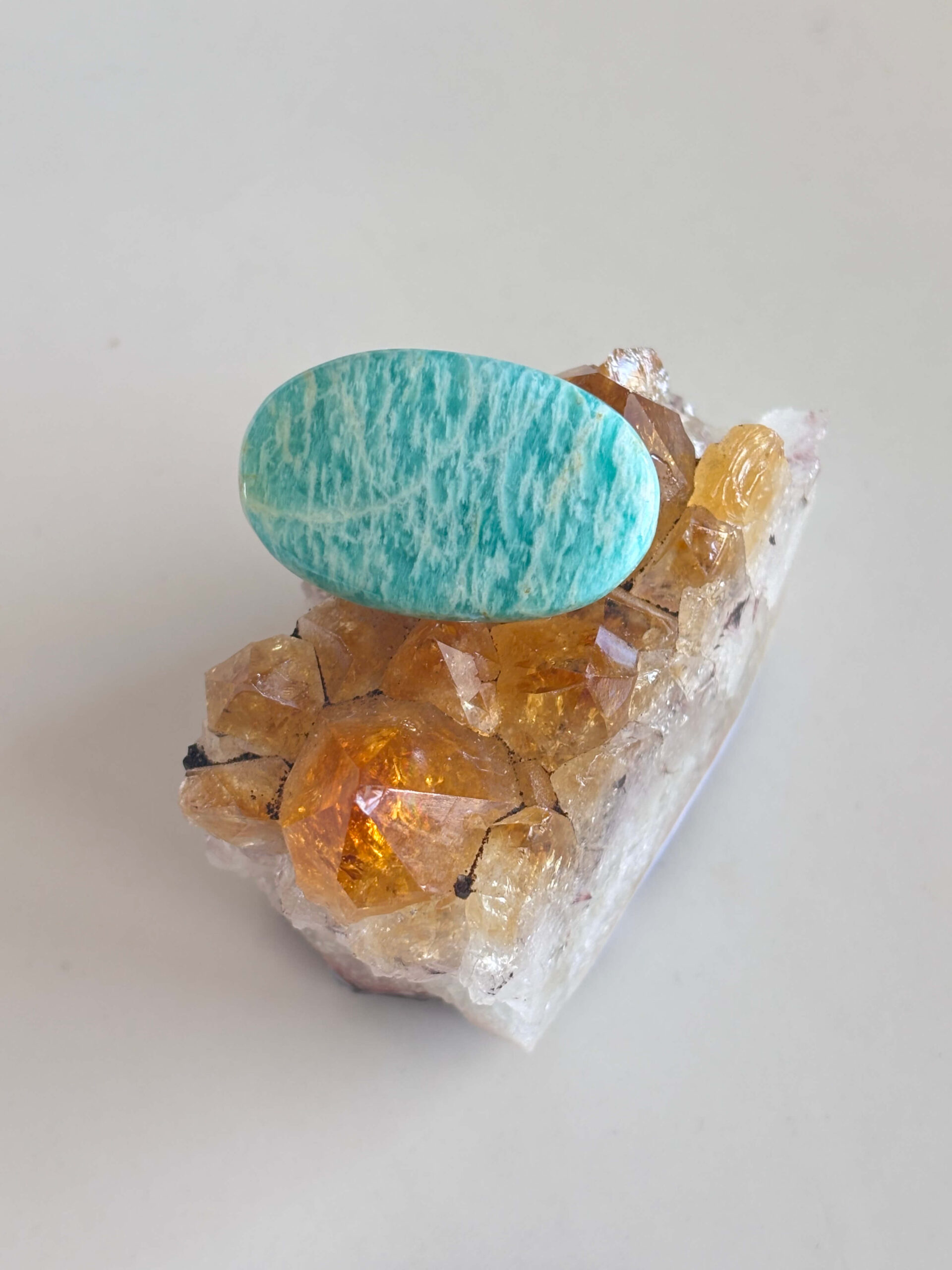 32mm Amazonite Cabochon for Handmade Pendants