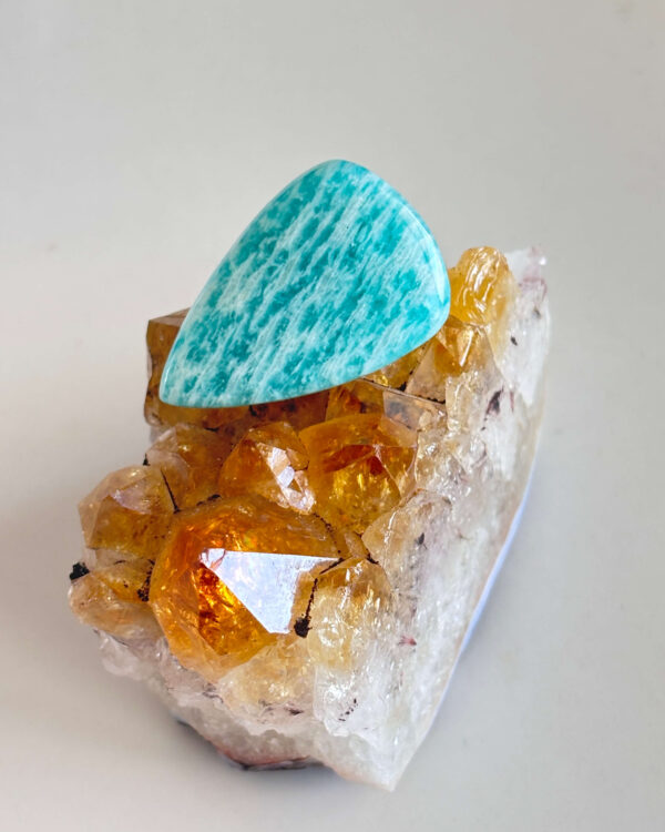 30mm Amazonite Cabochon for Handmade Pendants