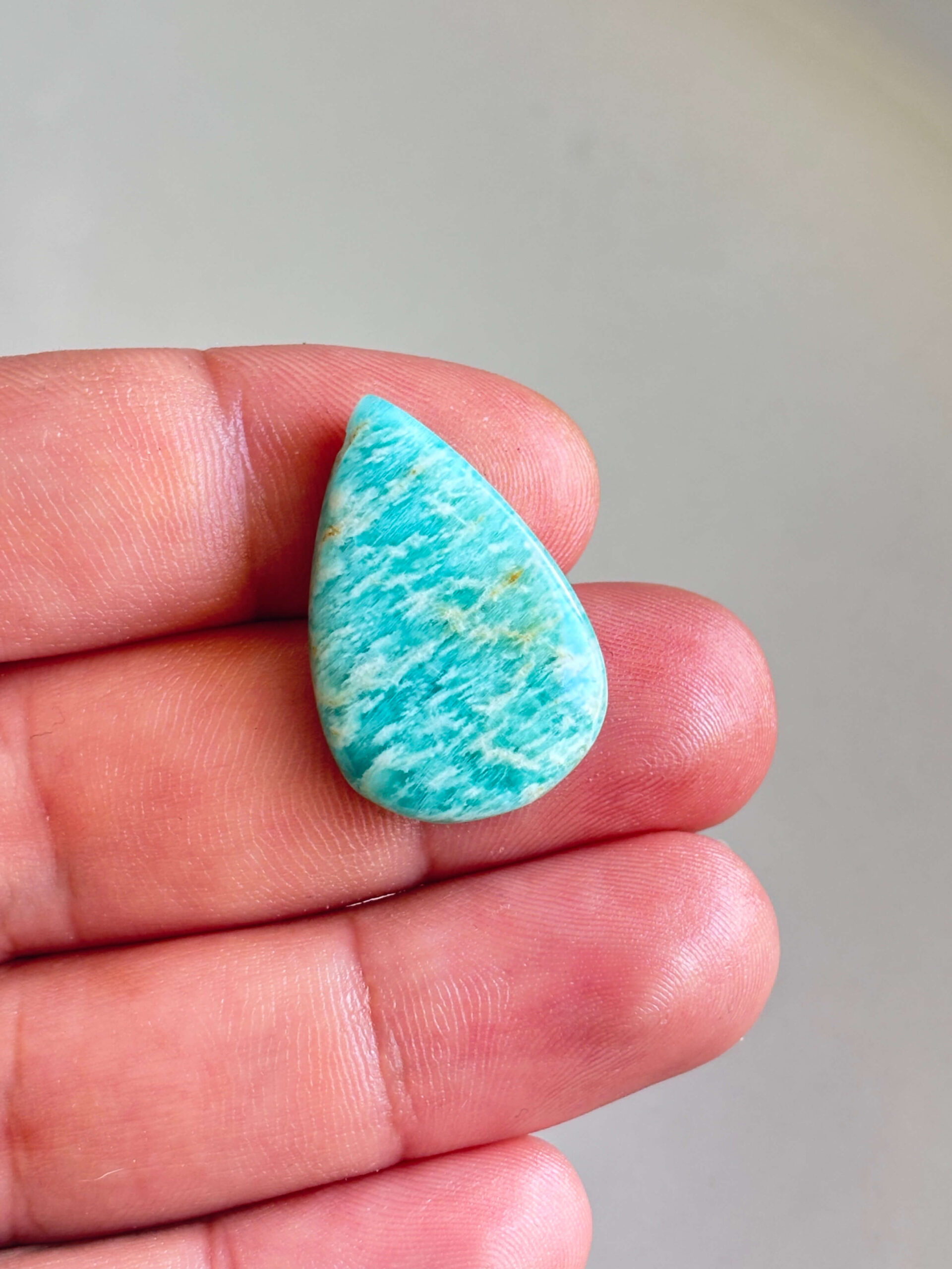 29mm Amazonite Gemstone Cabochon for Jewelry Making - Image 2