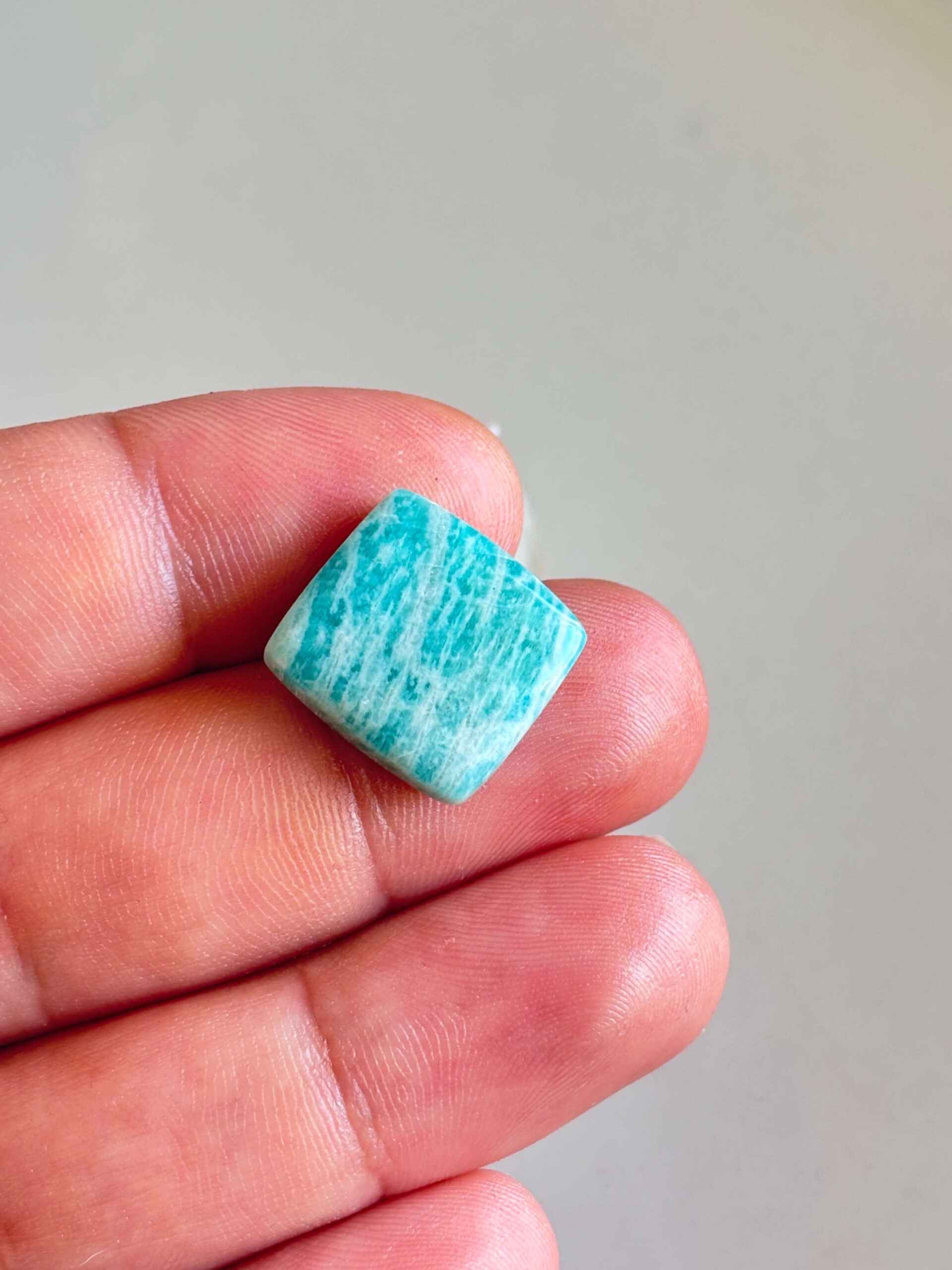 18mm Amazonite Cabochon for Pendant Settings - Image 2