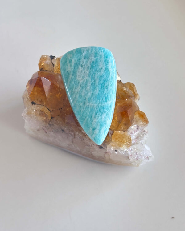 41mm Amazonite Cabochon for Wire Wrapping