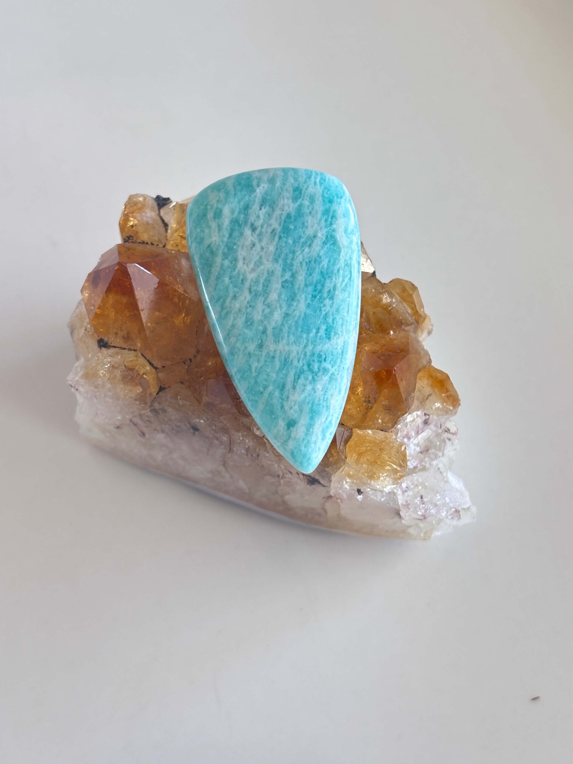 41mm Amazonite Cabochon for Wire Wrapping