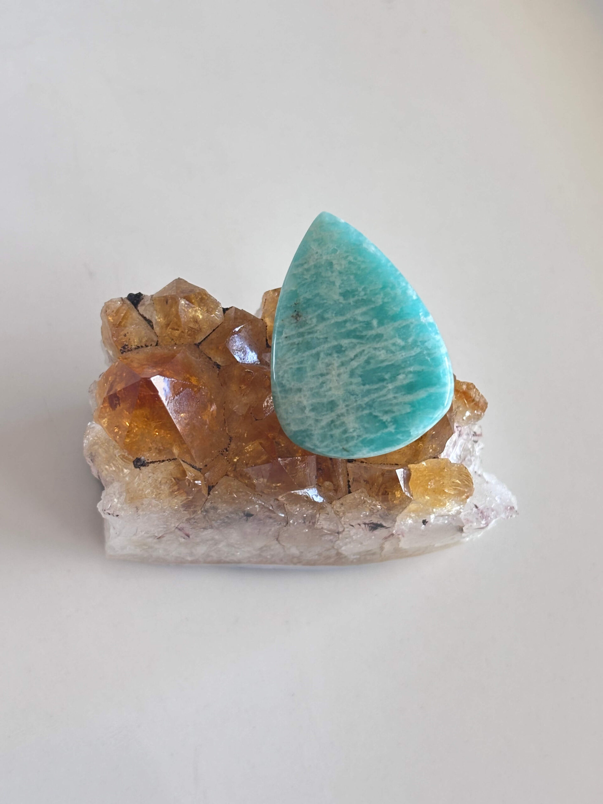 33mm Amazonite Cabochon for Artisan Necklaces