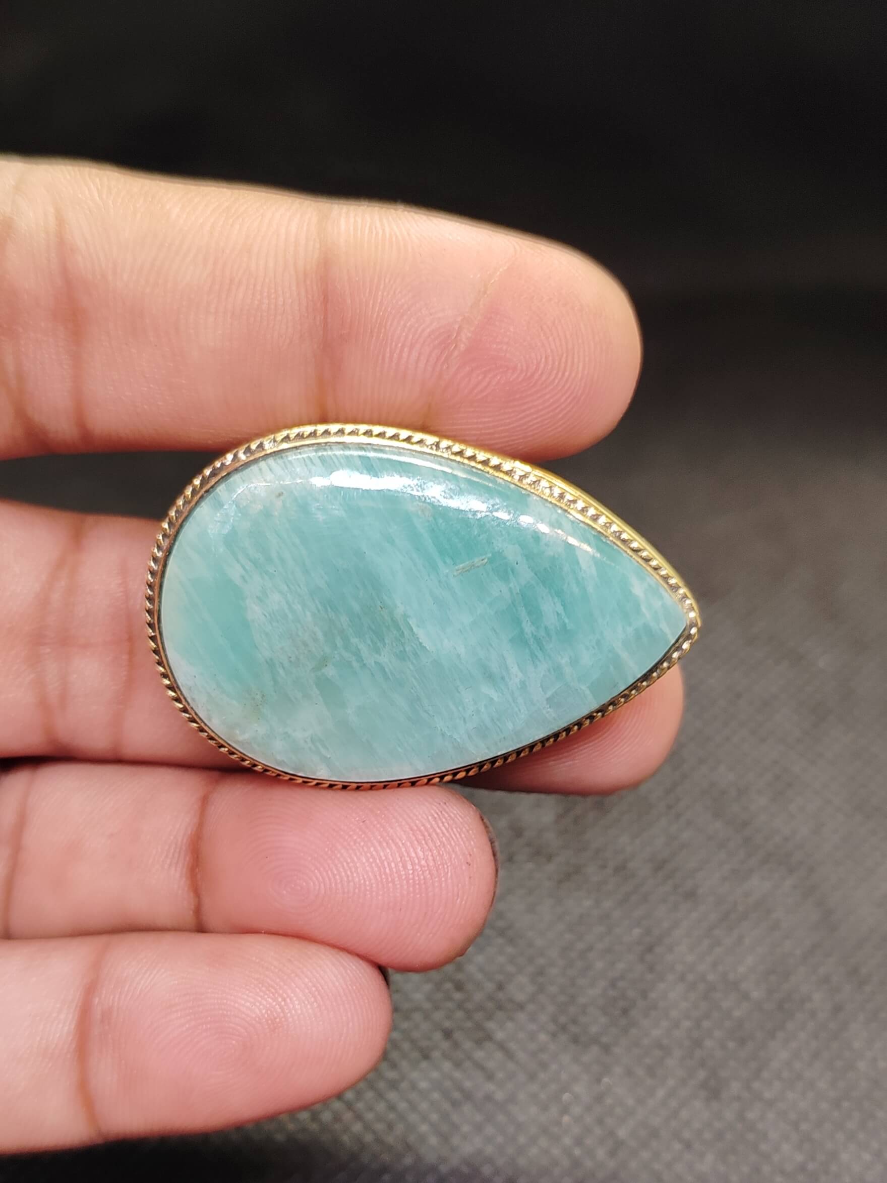 41mm Amazonite Stone for Jewelry Making - Image 2