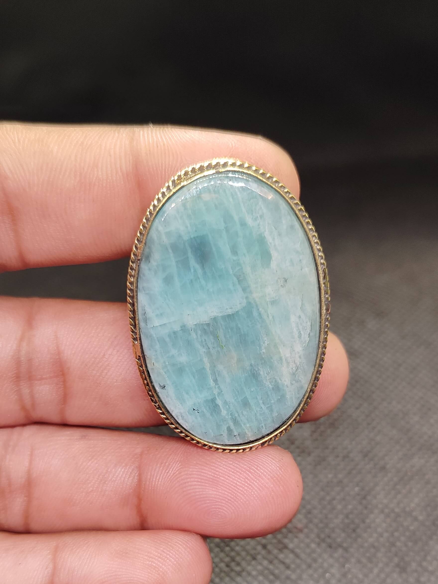 43mm Amazonite Stone for Jewelry Design
