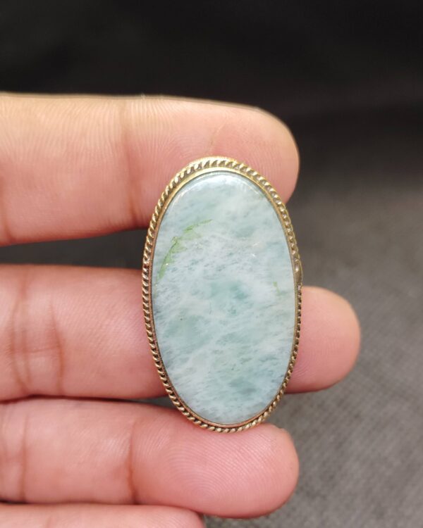 39mm Amazonite Stone with Natural Patterns