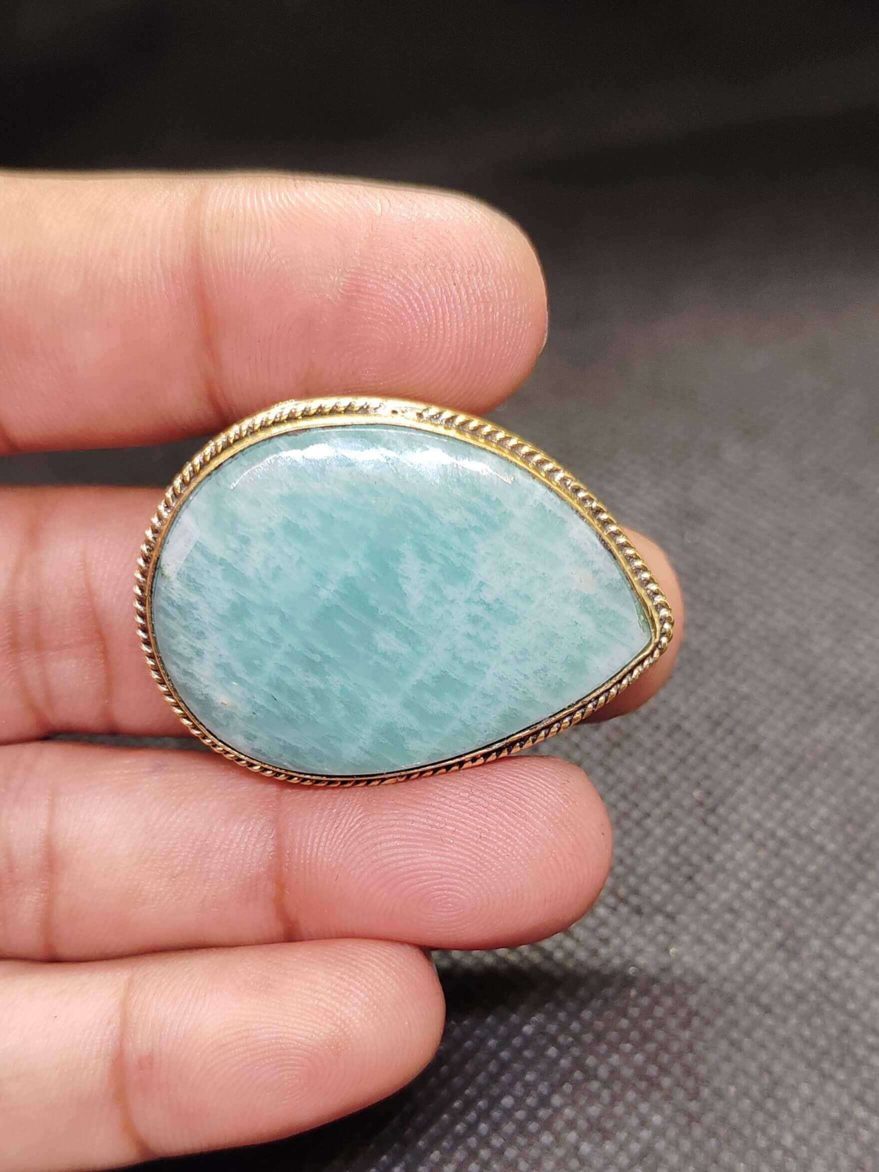 40mm One of a Kind Amazonite Stone - Image 2