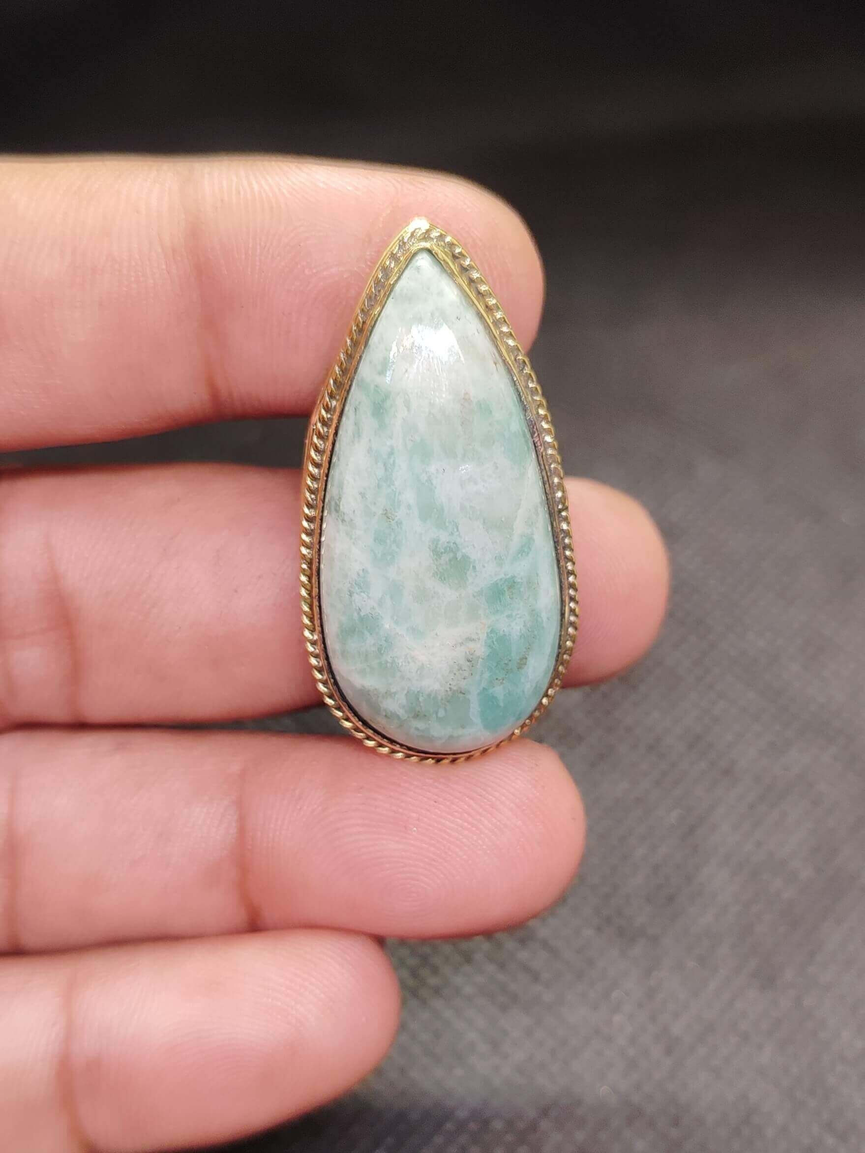 38mm Natural Amazonite Jewelry Supply