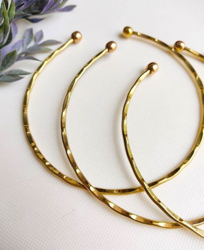 Ethnic Slim Finish Brass Choker - Image 5