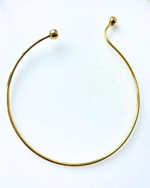 Coiled Wire Finish Brass Choker
