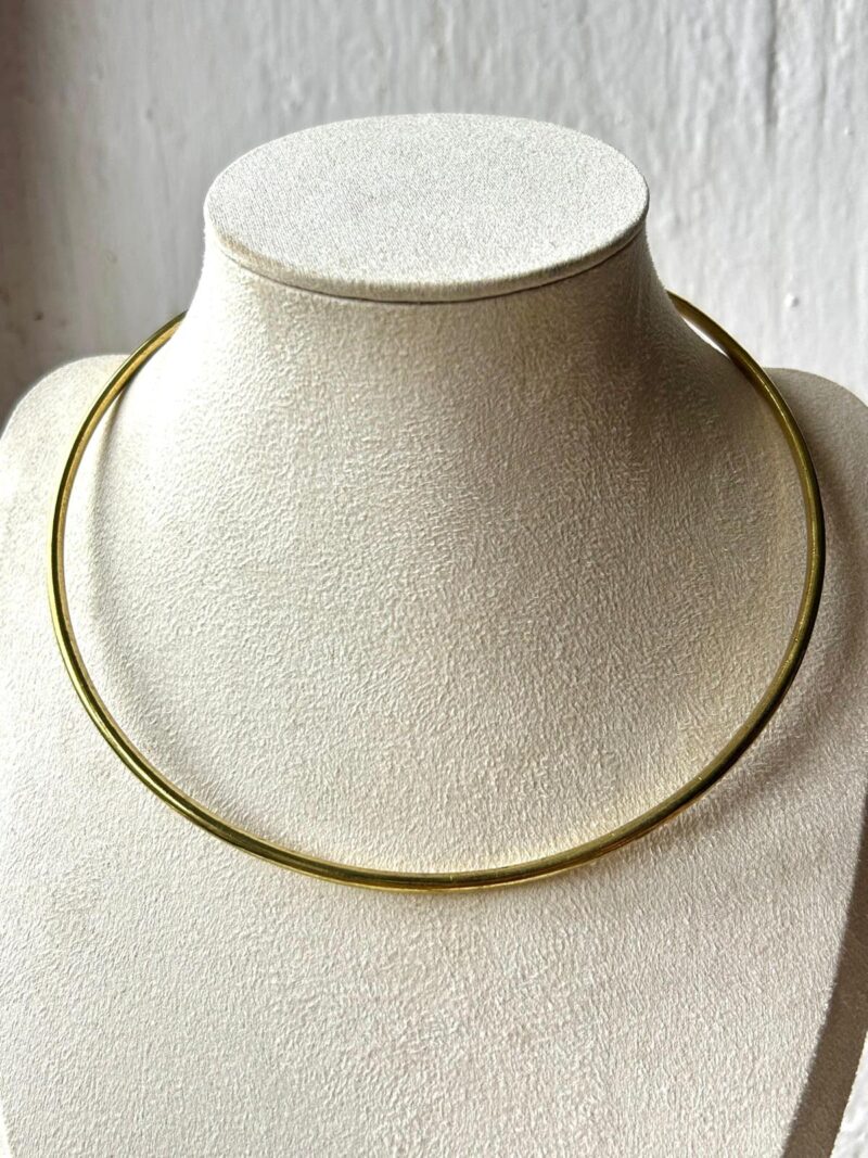Coiled Wire Finish Brass Choker - Image 5