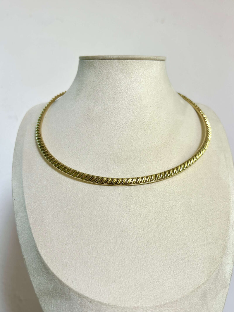 Chevron Ridge Brass Choker - Image 6