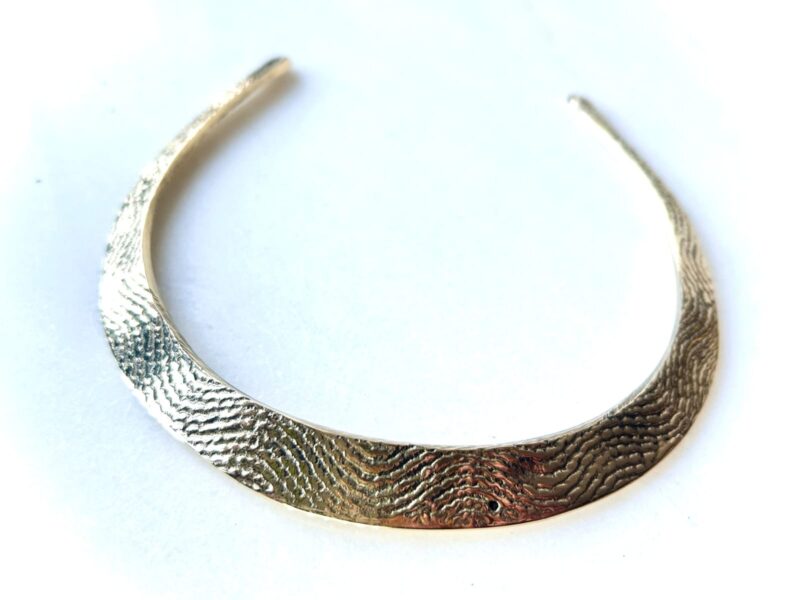 Organic Wave Brass Choker - Image 2