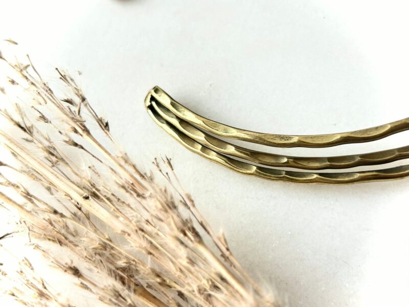 Triple Flow Hammered Brass Choker - Image 3