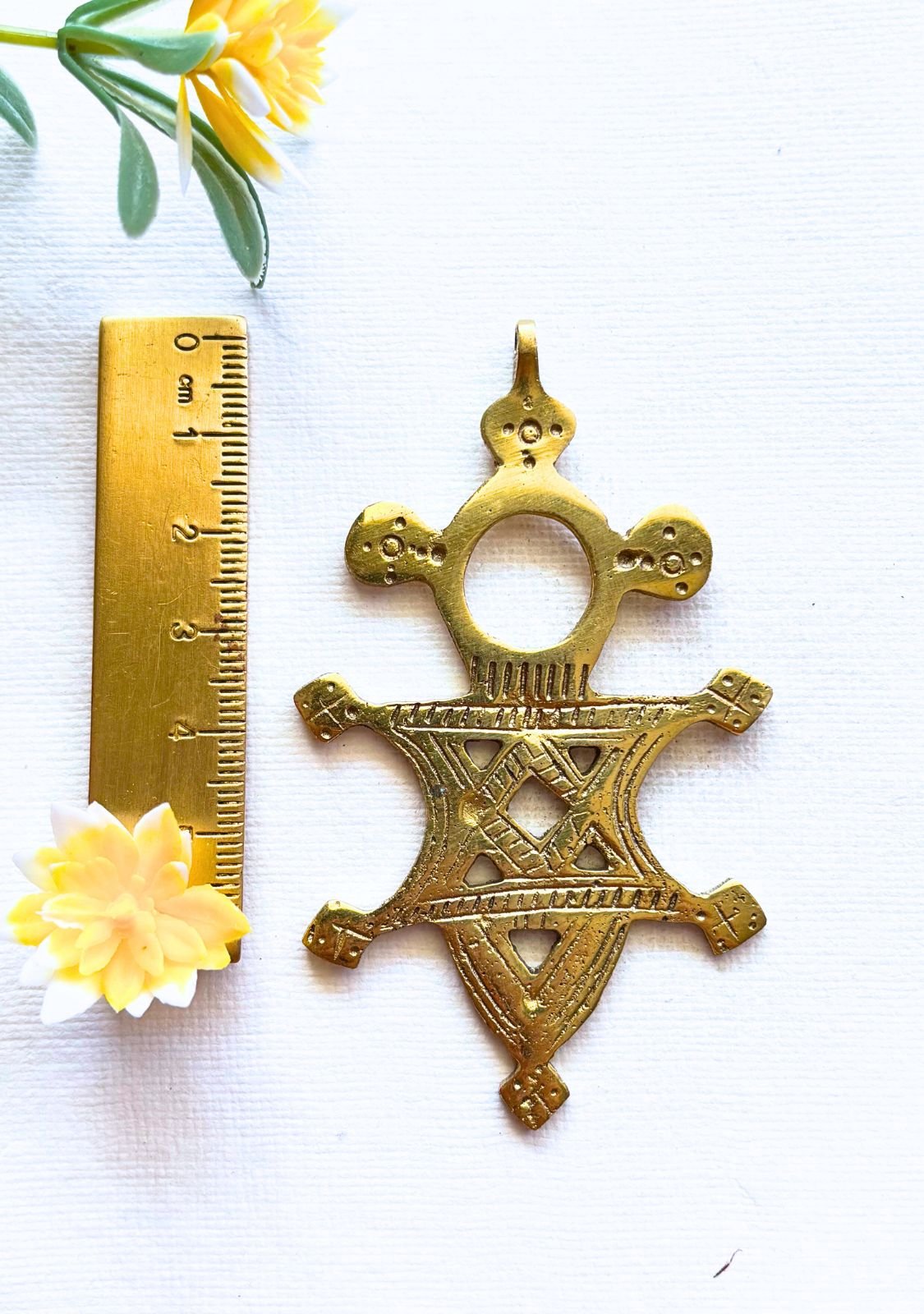 Handmade African Cross Charm