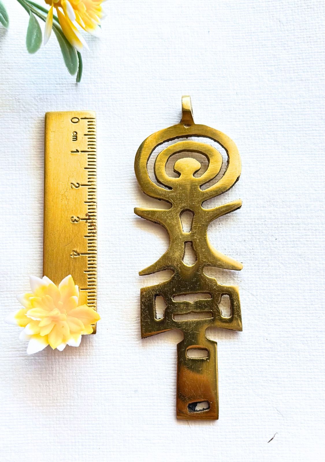 Spiritual Brass Pendant - Image 2