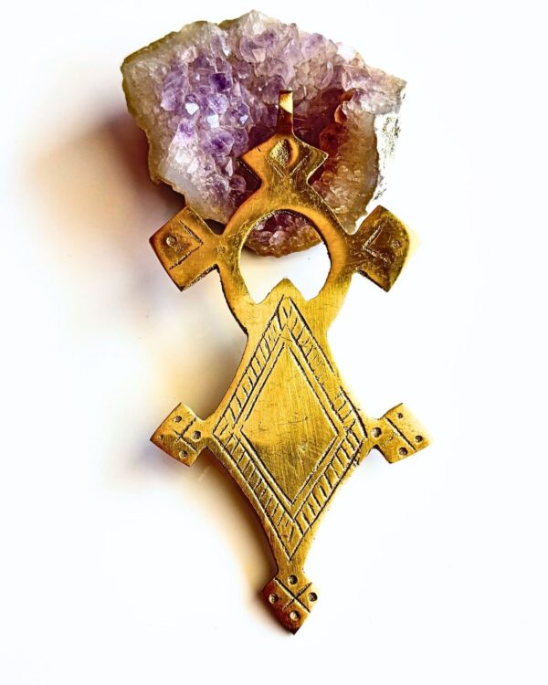 Tribal Brass Cross