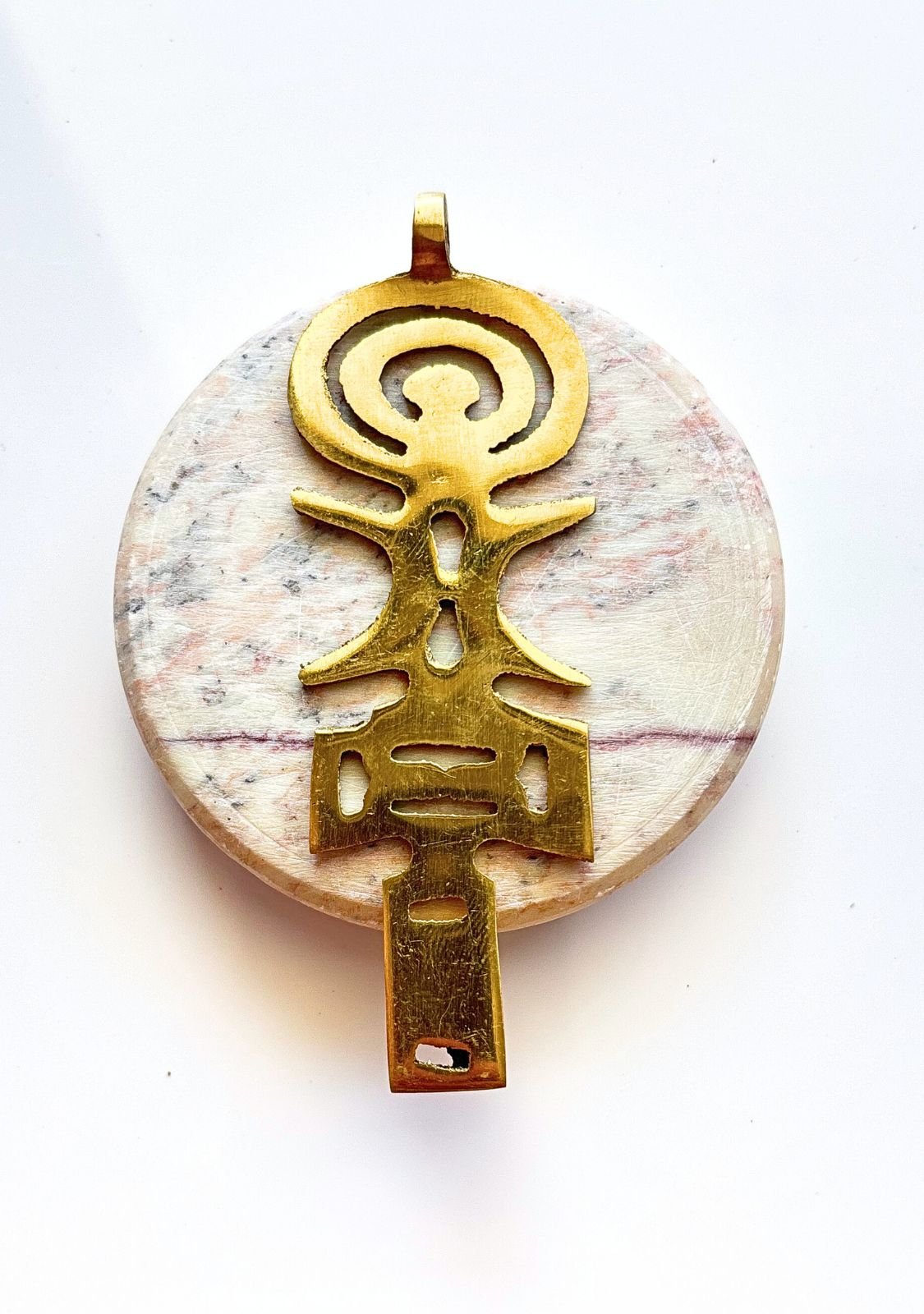 Spiritual Brass Pendant - Image 3