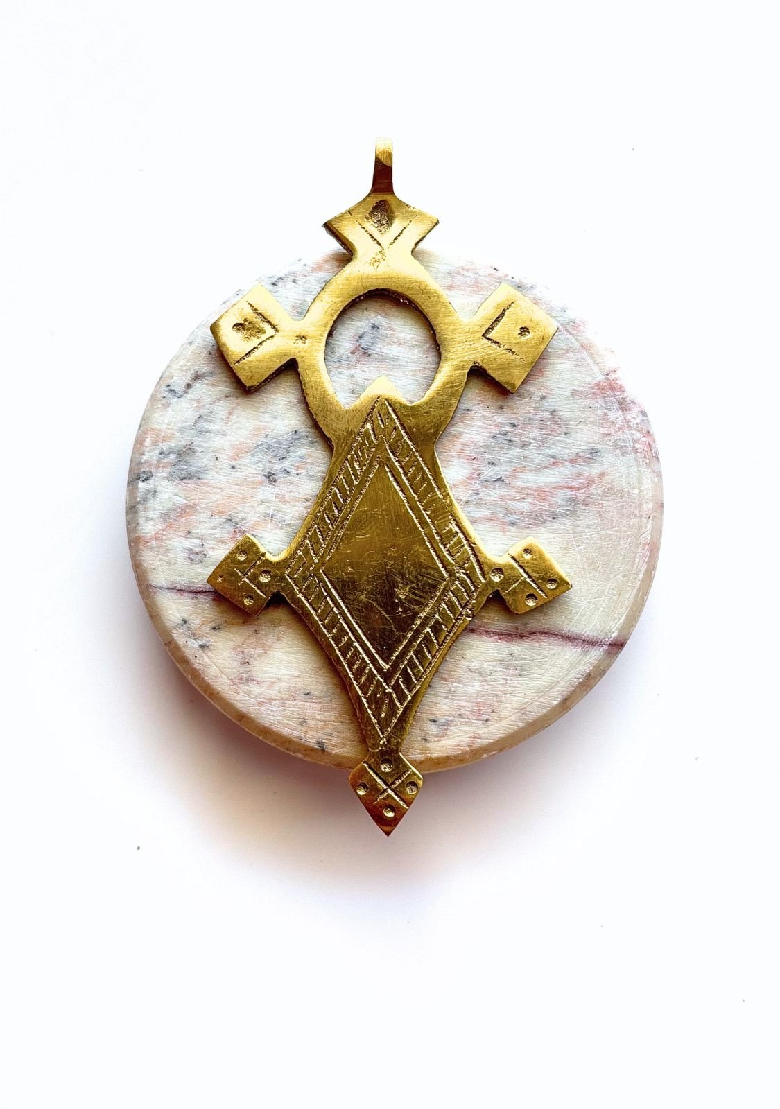 Tribal Brass Cross - Image 2