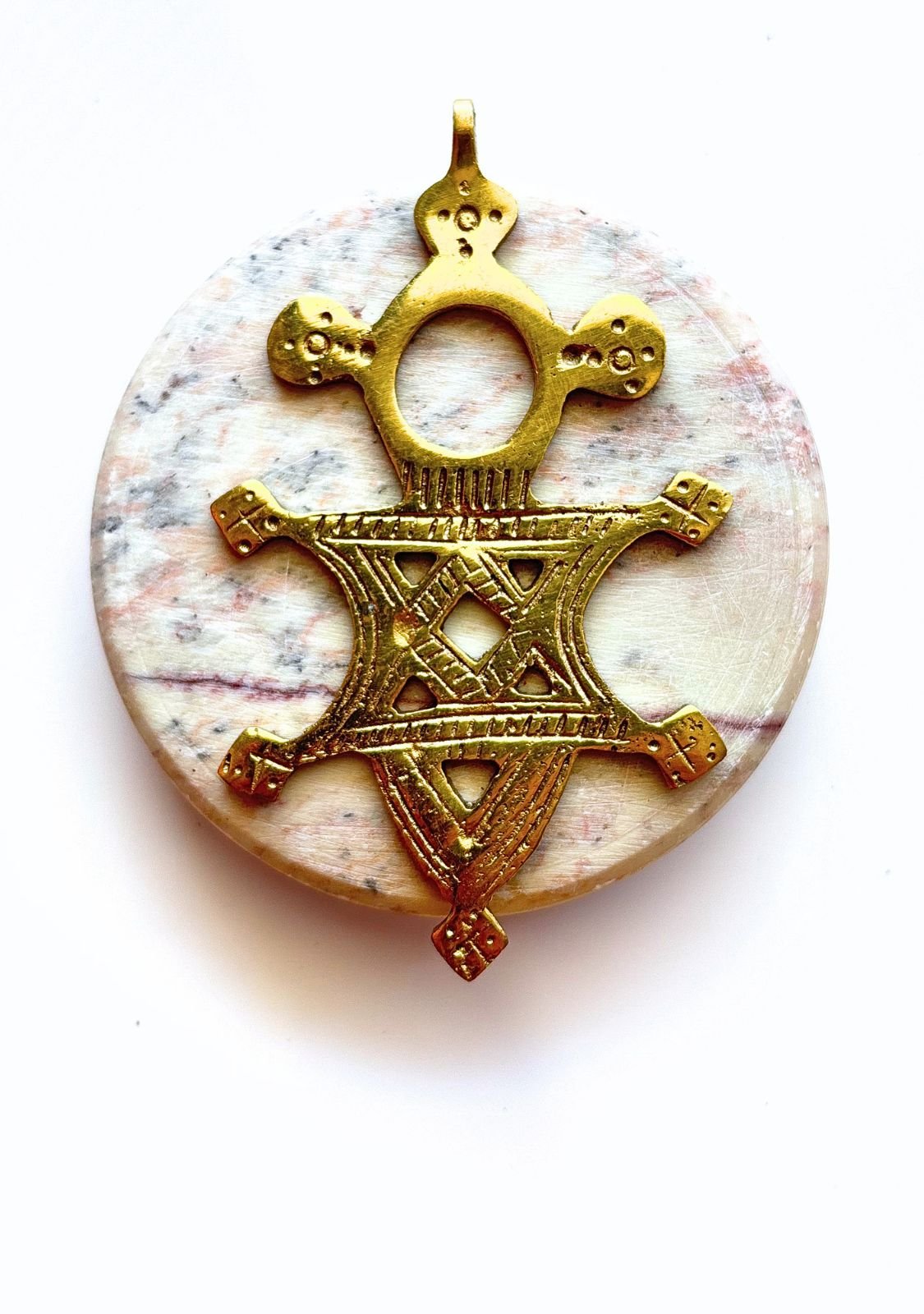 Handmade African Cross Charm - Image 2