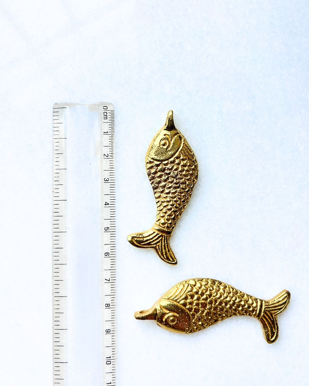 Large Fish Brass Charms – Single Piece - Image 2