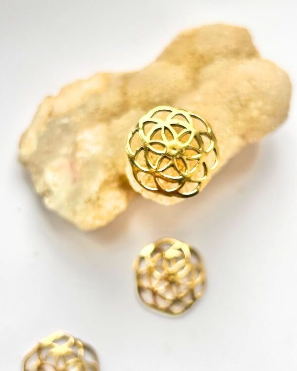 Floral Geometric Embellishment Charms Connectors