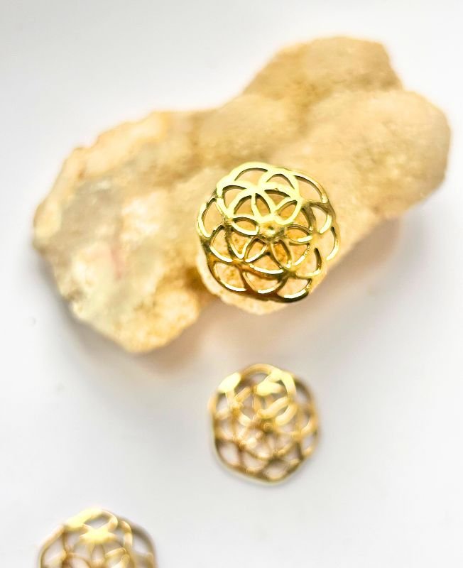 Floral Geometric Embellishment Charms Connectors