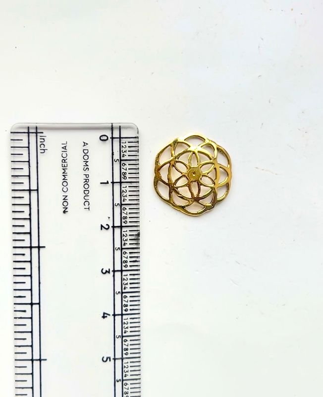 Floral Geometric Embellishment Charms Connectors - Image 3